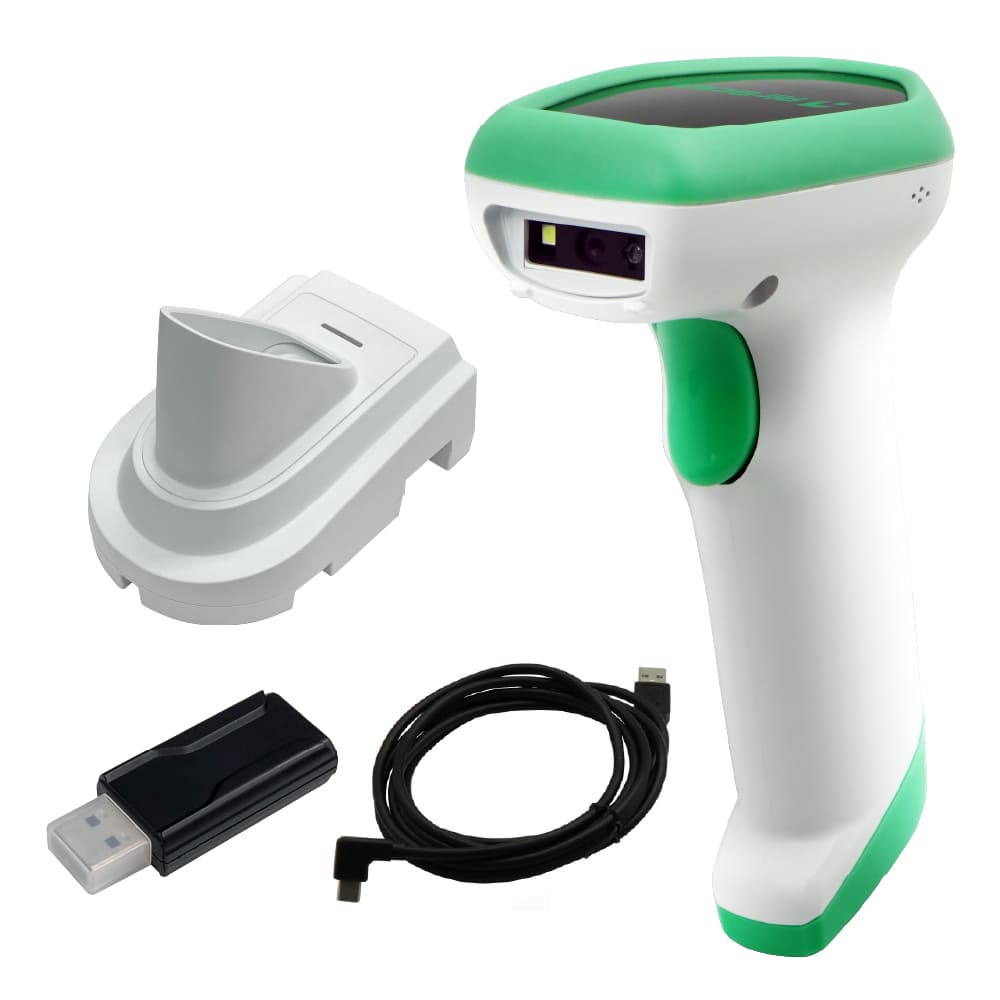 AirScan Handheld Bluetooth コードレス コードリーダ AIRSCAN-H-2D-WHT-SCSETD スーパーキャパシタパック 専用ドングルセット