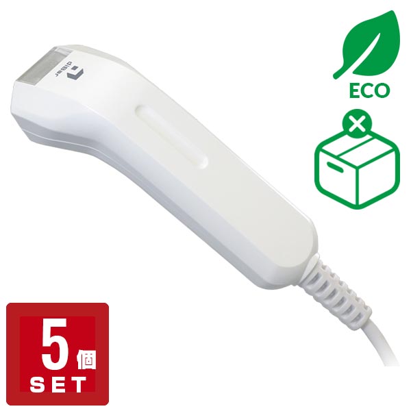 QRコードリーダー slimQRX（USB / エコ包装 5台セット / EB-slimQRX-USB-5set-612）